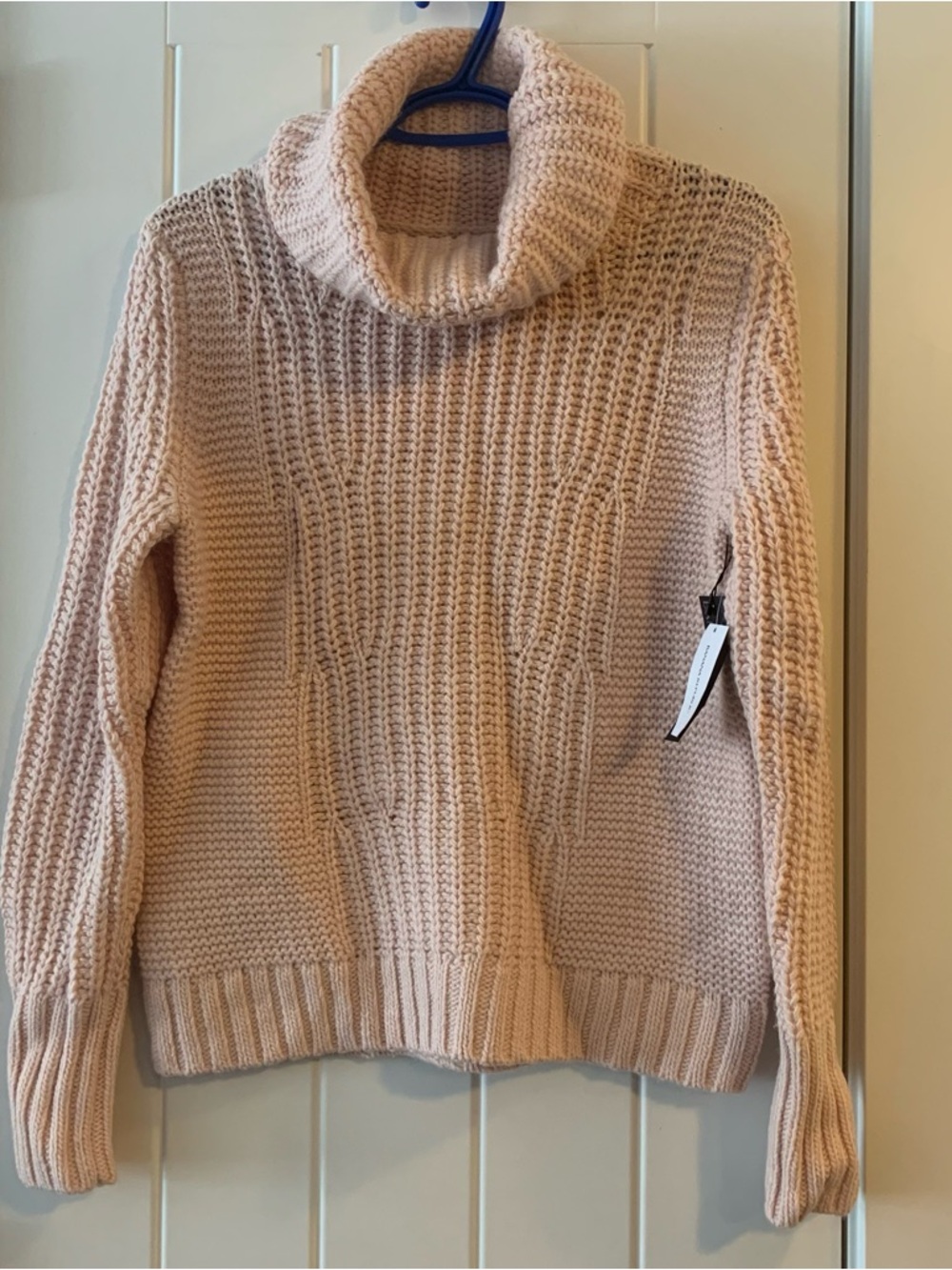 Banana Republic Blush Pink Chunky Turtleneck Sweater